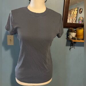 a new day, Dusty Blue, Ribbed, T-Shirt